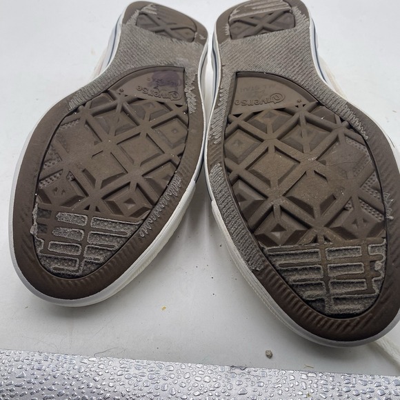 Converse Chuck Taylor All Star Low Top Shoes Womens Size 9 White Canvas Cleaned - Picture 12 of 14